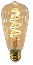 Лампа светодиодная «Винтаж» золотистая G95 (со спиралью), 4 Вт, 230 В, 2700 К, E27 (шар)  TDM
