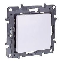 ETIKA Выключатель 1-клавишный 10А перекрестный белый