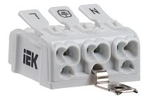 Клемма пружинная соединительная КСПз3-L+N+PE  IEK