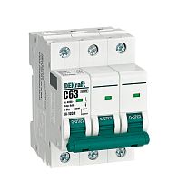 Авт. выкл. без теплозащиты 3P 63А х-ка C 6кА ВА-103M DEKraft