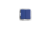 AtlasDesign Аквамарин Переключатель 2-клавишный сх.6 10АХ Systeme Electric (Schneider Electric) AtlasDesign Аквамарин Переключатель 2-клавишный сх.6 10АХ Systeme Electric (Schneider Electric)