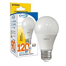 Лампа светодиодная IONICH общего назначения ILED-SMD2835-A60-14Вт-1100Лм-230В-2700К-E27