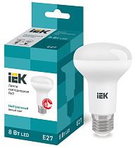 Лампа светодиодная R63 рефлектор 8Вт 230В 4000К E27  IEK