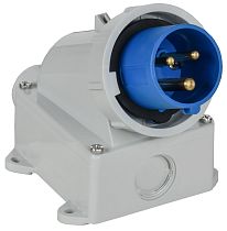 Вилка стационарная ССИ-5132 16А-6ч/220В 2P+PE IP67 IEK