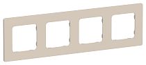 FLITE Рамка 4-местная РУ-4-К-ФлЛ льняной IEK