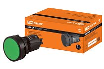 Кнопка переключатель SB7-EA35 d22мм 1з+1р зеленая  TDM