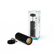 Светильник светодиодный Gauss накладной подвесной HD035 12Вт черный/золото 4100K 79х200мм