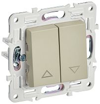 SKANDY Выключатель жалюзи 10А SK-V12B бежевый IEK