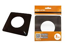 Одноместная защитная рамка для выключателей или розеток для защиты обоев 130х130 мм, шоколад  TDM