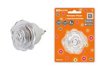 Ночник "Роза" с выключателем, 0,4 Вт, 220 В  TDM