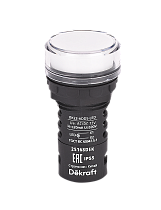 Лампа коммутационная ADDS D22 LED белый 12В AC/DC ЛK-22 IP55