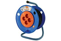 Удлинитель на катушке силовой народный 4 гнезда ПВС 1300 Вт б/з, 40м TDM