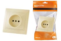 Розетка 2П 10А 250В сл. кость "Таймыр"  TDM