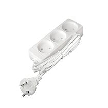 Удлинитель бытовой 1300 Вт 16А IP20 3 гнезда ШВВП без заземления 1,5м Союз