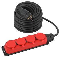 Удлинитель силовой ЭРА UK-4e-3x1,5-30m-IP44(KG) с заземлением 4 розетки каучук 30м КГ 3х1,5мм2 IP44 Удлинитель силовой ЭРА UK-4e-3x1,5-30m-IP44(KG) с заземлением 4 розетки каучук 30м КГ 3х1,5мм2 IP44