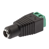 Разъем ЭРА R-DC04 гнездо DC питания 2. 1х5. 5 с клеммной колодкой Разъем ЭРА R-DC04 гнездо DC питания 2. 1х5. 5 с клеммной колодкой