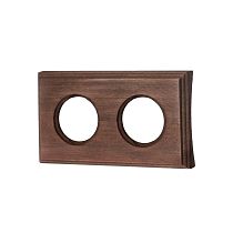 Рамка 2 постовая (Винтаж на бревно 280мм) скрытый монтаж Bironi