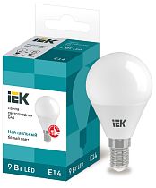 Лампа светодиодная G45 шар 9Вт 230В 4000К E14  IEK