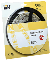 Лента светодиодная LED LSR-5050WW30-7.2-IP65-12V 7Вт\/м тепл. белый IEK Лента светодиодная LED LSR-5050WW30-7.2-IP65-12V 7Вт\/м тепл. белый IEK