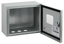 Металлический корпус навесной  ЭРА SIMPLE ЩМПг (окно)-02 IP54 (250х300х175)