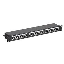 Панель коммутационная 19", 1U, 24 порта, F/UTP, RJ-45, CAT 5e REXANT PRO