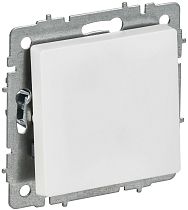 BRITE Выключатель 1-клавишный самовозвратный 10А ВС10-1-4-БрАБ арктический белый IEK