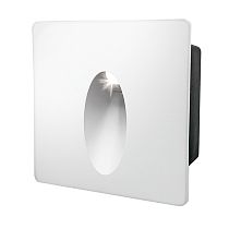 Светильник для ступеней 3Вт 5000К Металл Белый Квадрат Капля General GSTL-S1-3BT-5K