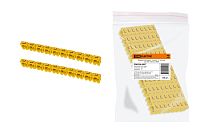 Маркер наборный - символ "L" желтый 2,5 мм2 (150 шт.)  TDM