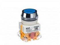 Выключатель кнопочный ABLF ?30 мм Цвет:СИНИЙ 220В ВK-30  DEKraft