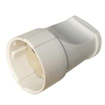 Розетка разборная General GRV-S-10-R-W-IP20, 10А, круглая, б/з, белая, IP20, 1/20/200