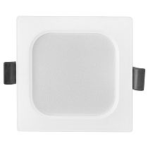 Светильник встраиваемый LED квадрат 6Вт 6500К 90мм белый пластик IP40 General GLP-SW3-6BT-90-6