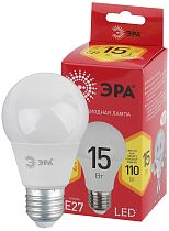 Лампа светодиодная ЭРА RED LINE LED A60-15W-827-E27 R груша теплый белый свет