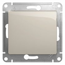 Glossa Молочный Выключатель с самовозвратом (кнопка), сх.1, 10AX Systeme Electric (Schneider Electric)