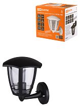 Светильник садово-парковый "СИТИ" НБУ 07-60-003 У1 6-ти гранник настенный вверх черный  TDM