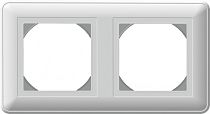 Wessen 59 Aqua Белый Рамка 2 постовая IP44 Systeme Electric (Schneider Electric)