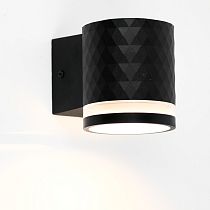 Фасадный светильник General GWL-GX53-M-IP65 Черный с боковым рассеивателем Ромб