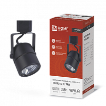 Светильник трековый под лампу TR-GU10-TL 7RB GU10 230В круг черный серии TOP-LINE IN HOME