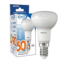 Лампа светодиодная IONICH акцентного освещения ILED-SMD2835-R50-6Вт-540Лм-230В-6500К-E14