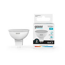 Лампа светодиодная Gauss Elementary MR16 GU5.3 7Вт 550lm 4100K