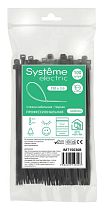 Стяжка кабельная  серии MultiSet 150х3.6 Чёрная (100шт) Systeme Electric (Schneider Electric)