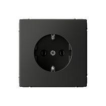 ARTGALLERY РОЗЕТКА с заземлением, 16А, механизм, быстрозажим. клем., БАЗАЛЬТ