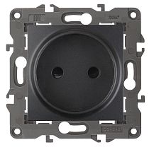 Розетка ЭРА Elegance 14-2105-05 16А 250В антрацит без заземления