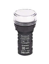 Лампа коммутационная ADDS D22 LED белый 24В AC/DC ЛK-22 IP55