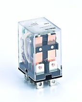 Промежуточное реле 2 контакта с LED индикацией 10А 380В AC ПР-102 DEKraft
