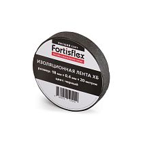 Изолента ХБ 18х0.4х11 черная Fortisflex
