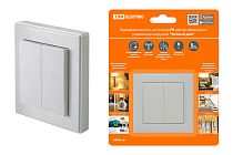 Радиовыключатель настенный РВ2 (2 клав.) для  беспроводного управления нагрузкой  "Уютный дом"  TDM