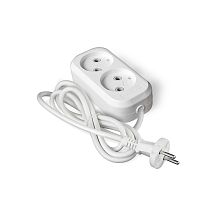 Удлинитель Е-202 ПВС 2*0,75 2 гнезда без заземления 2м UNIVERSAL