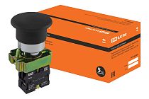 Кнопка BС21 "Грибок" без подсветки черный 1з  TDM