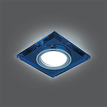 Светильник Gauss Backlight BL061 Квадрат. Синий/Хром, Gu5.3, LED 4100K 1/40 Светильник Gauss Backlight BL061 Квадрат. Синий/Хром, Gu5.3, LED 4100K 1/40