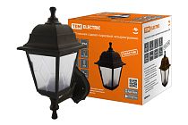 Светильник садово-парковый НБУ 04-60-001 четырехгр., настенный, пластик, расс.пластик, черный  TDM